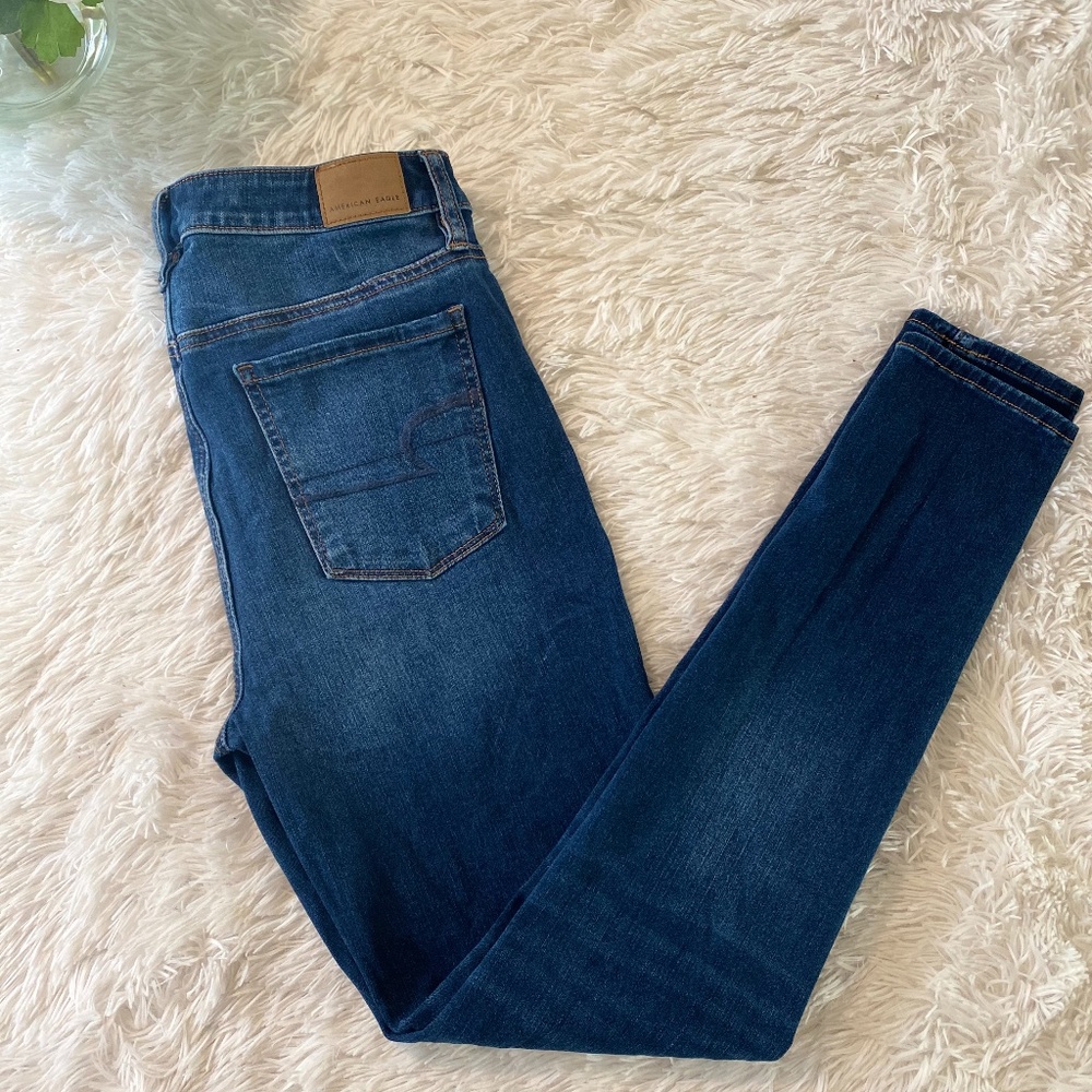 American Eagle blue jeggings💙